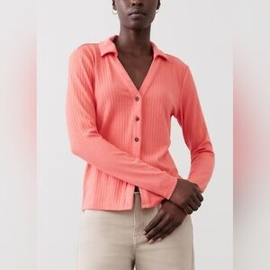 Banana Republic Collared Drop Needle Top